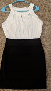 Black and White Cocktail Dress